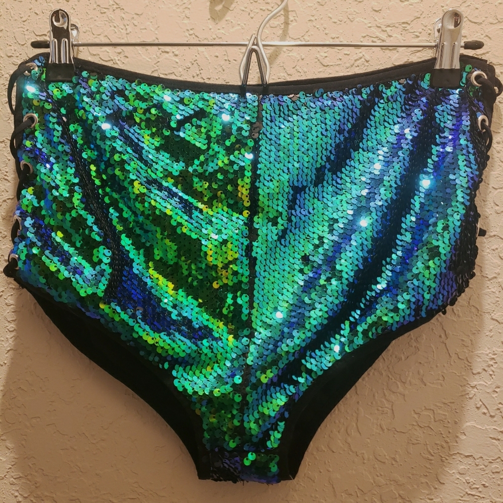iHeartRaves Mermaid Sequin Rave Bottoms